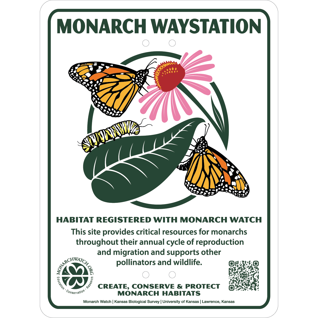 Monarch Waystation — Habitat Registered with Monarch Watch